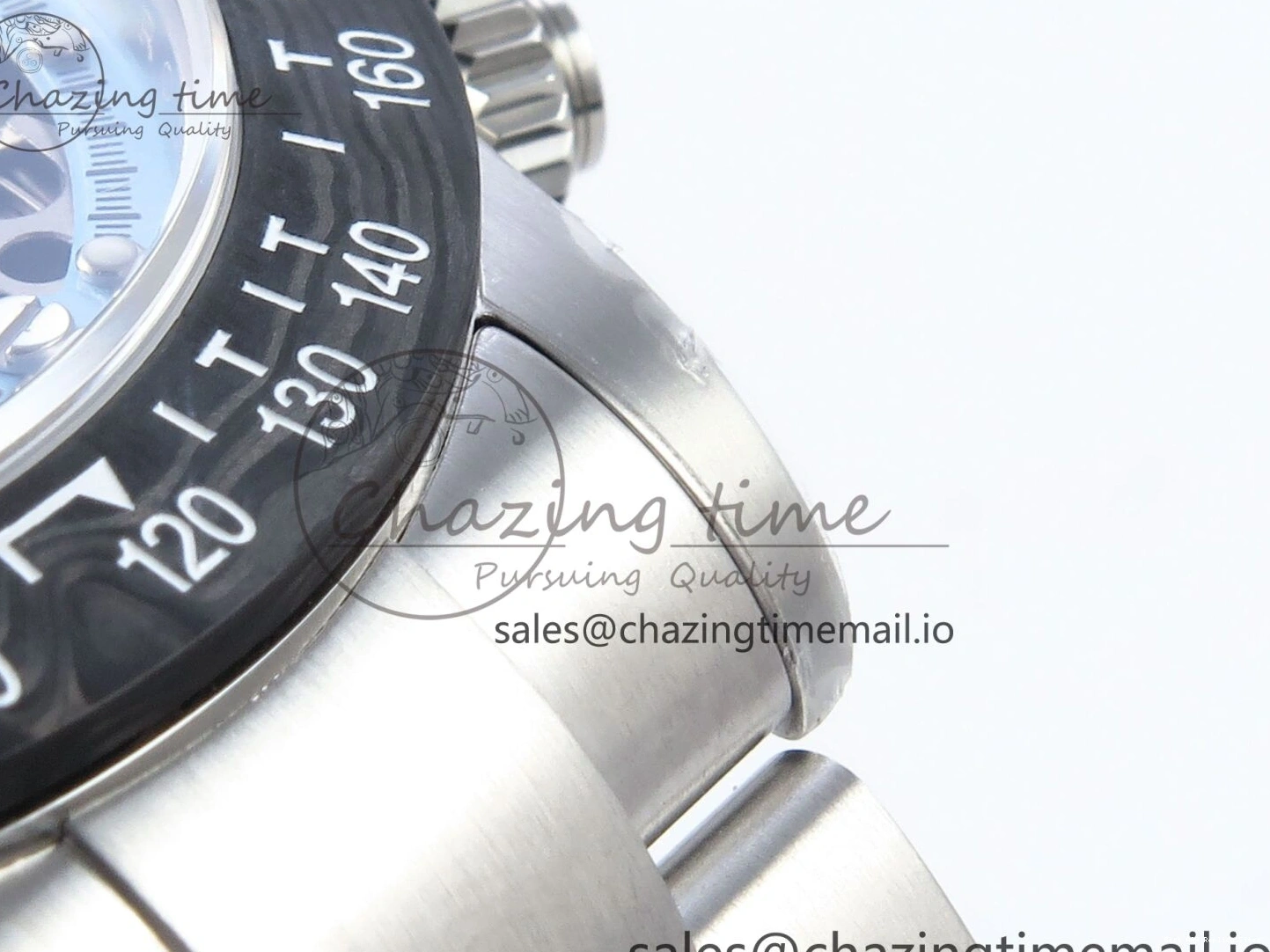 AAA Replica Watches Daytona Edition Bracelet Dial SS Carbon Best on Durable SS Skeleton Bezel DD 369 Artisans GETF 1229